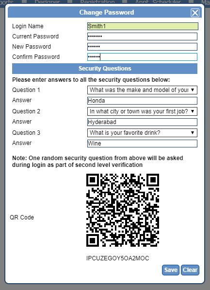 login change password